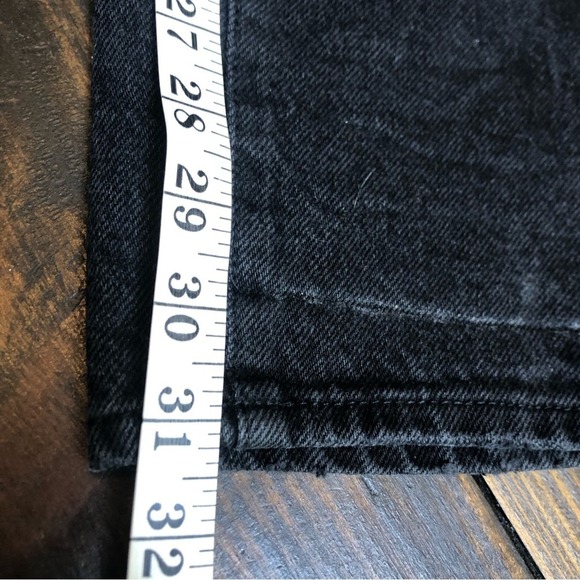 PACSUN Dad Jeans Women’s Size 23 Button Fly Black Acid Wash High Rise Boyfriend - Picture 11 of 12